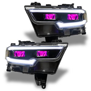 RAM 1500 Headlight Demon Eye Kit - ORACLE Lighting - ColorSHIFT RGB - RGB - `19-`21